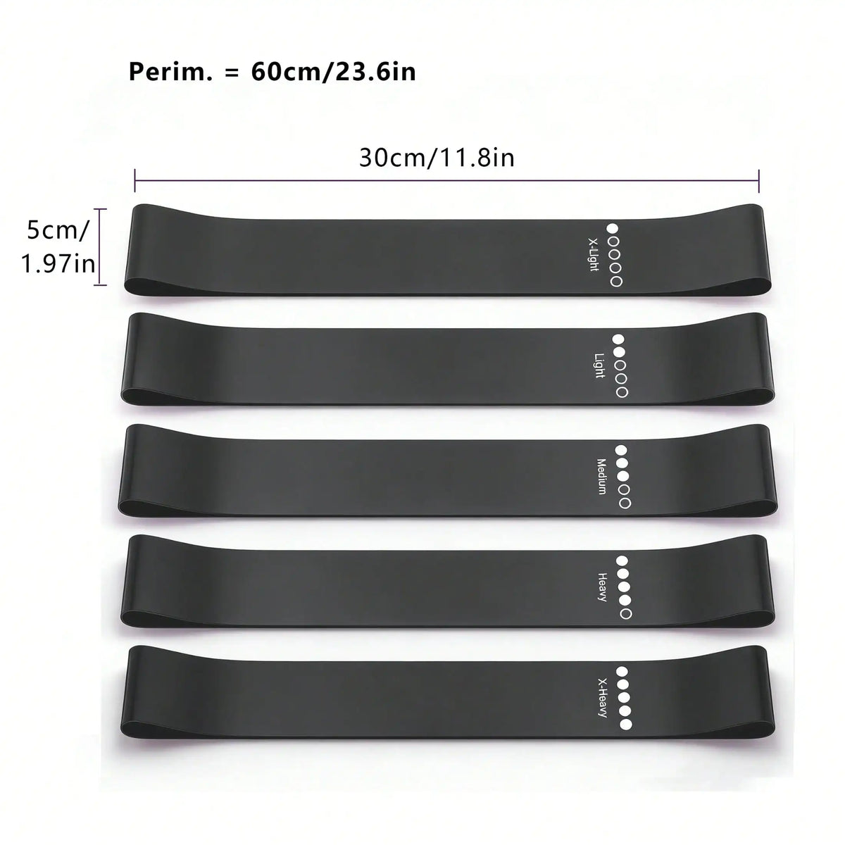 5pcs Resistance Bands Set