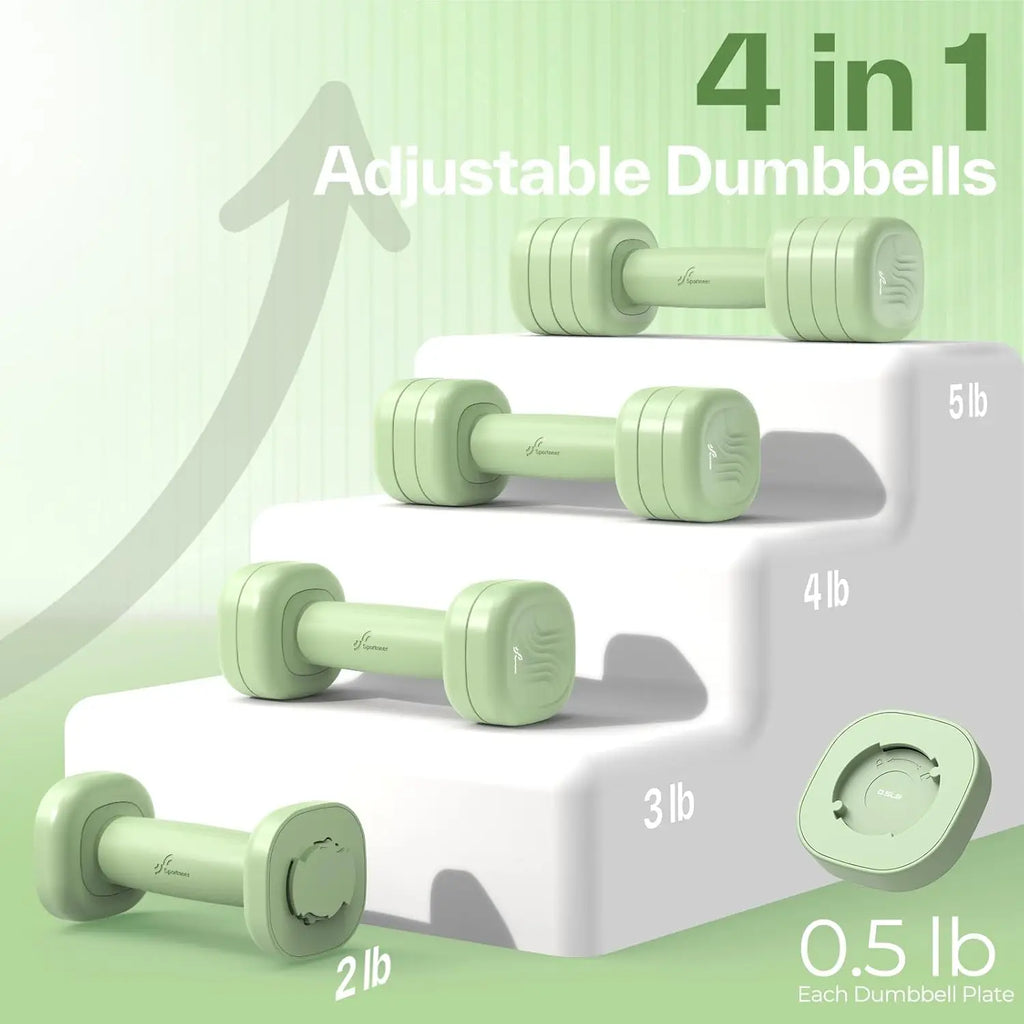 Soft Grip Adjustable Dumbbells