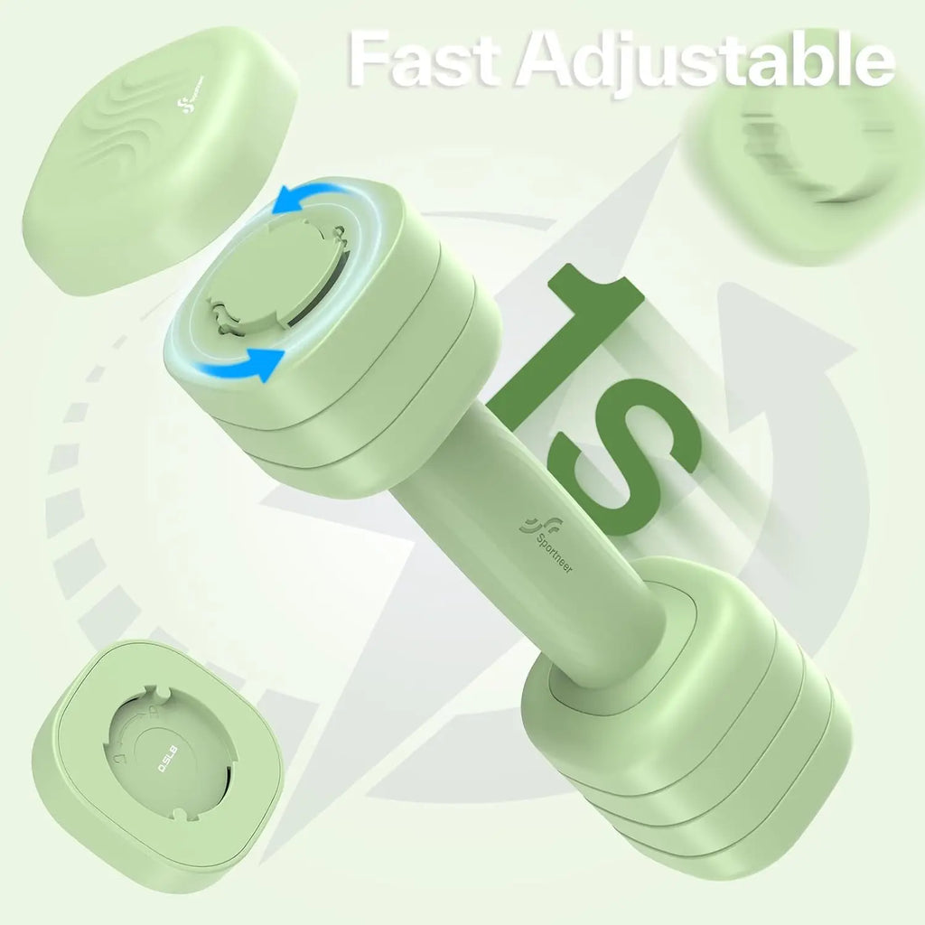 Soft Grip Adjustable Dumbbells