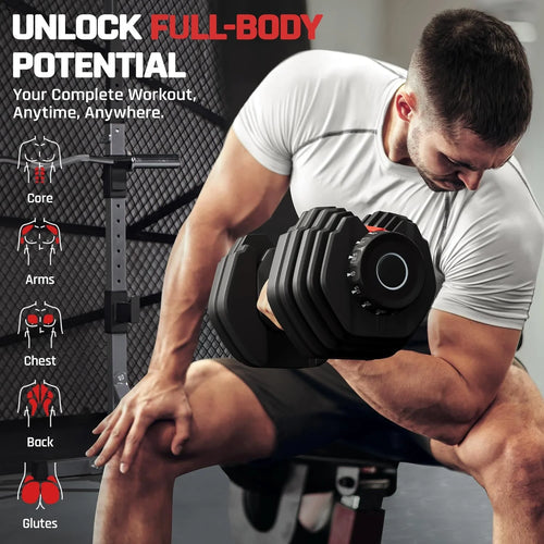15-in-1 Quick-Lock Dumbbells