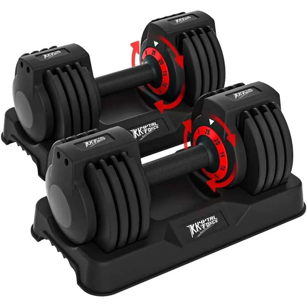 2–110LB Quick-Lock Dumbbell Set