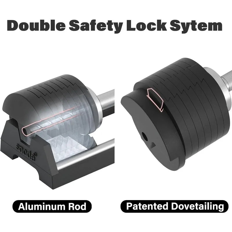 SNODE AD80 Adjustable Dumbbell Set