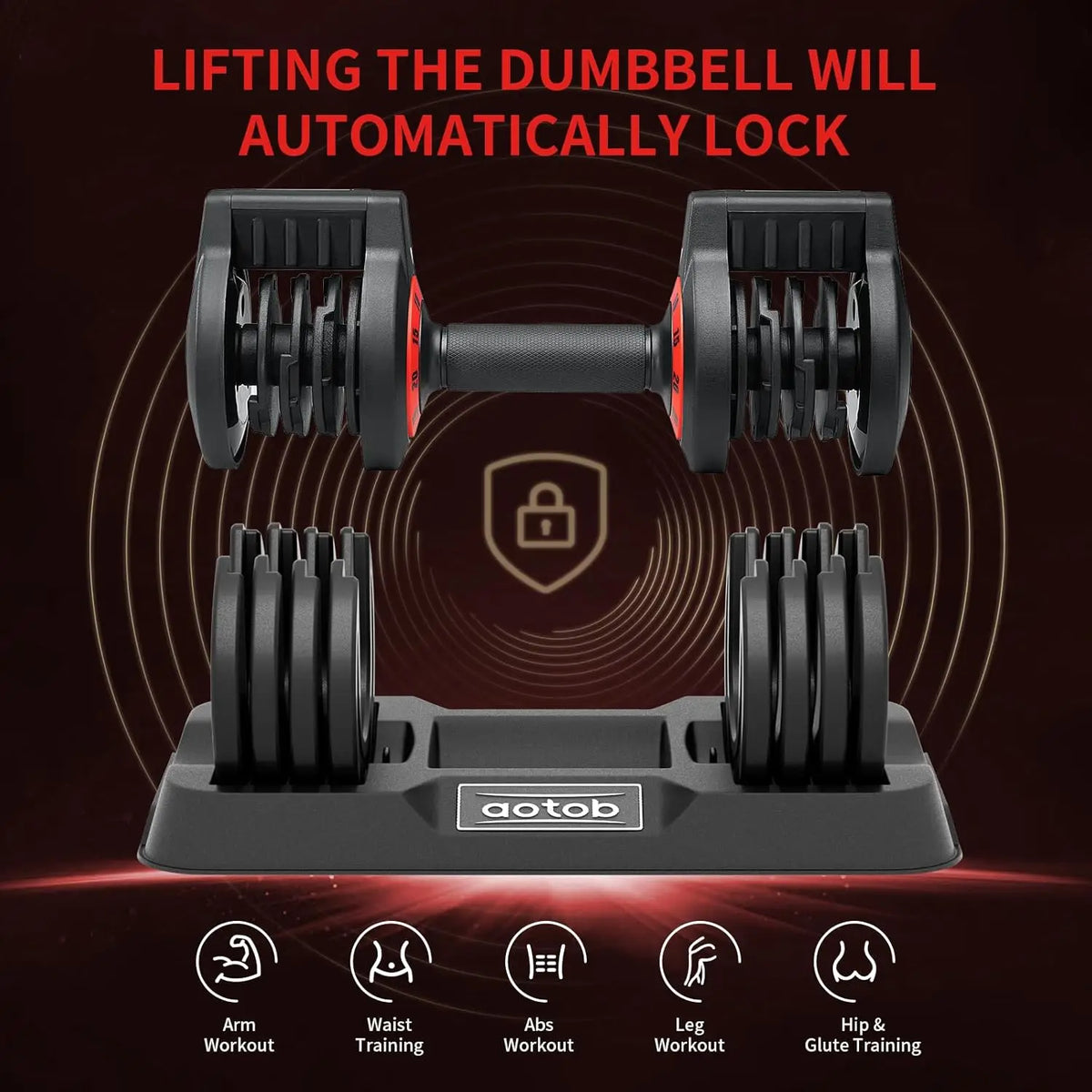 25 lb Quick-Adjust Dumbbells