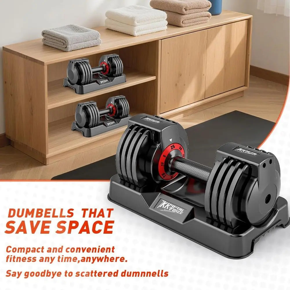 2–110LB Quick-Lock Dumbbell Set