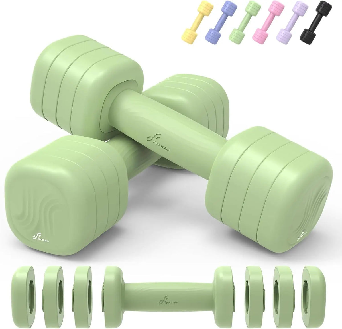 Soft Grip Adjustable Dumbbells