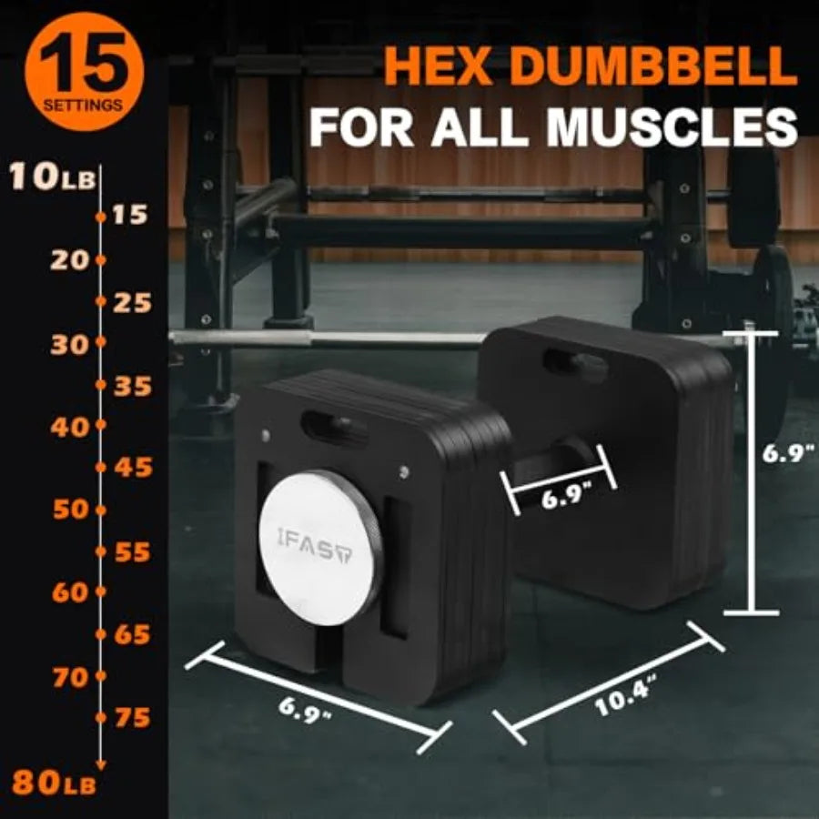 9-in-1 Adjustable Dumbbell Set