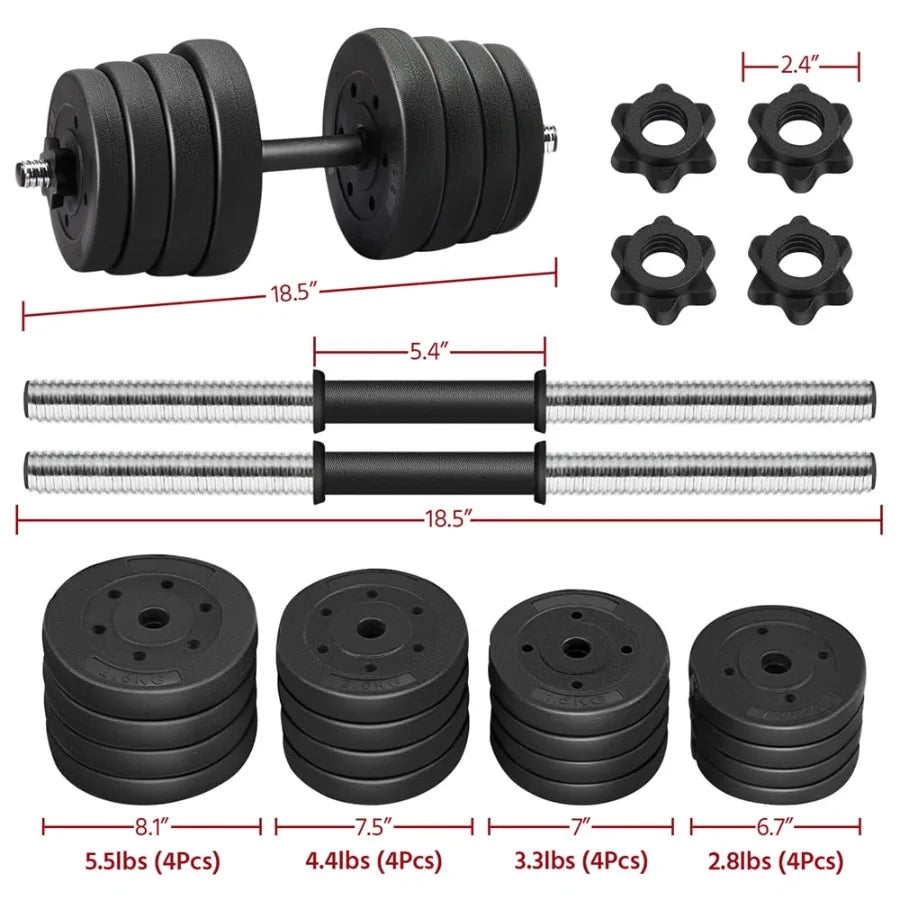 66LB Adjustable Dumbbell Set
