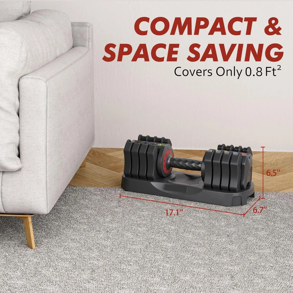 22.5LB Adjustable Dumbbell Set