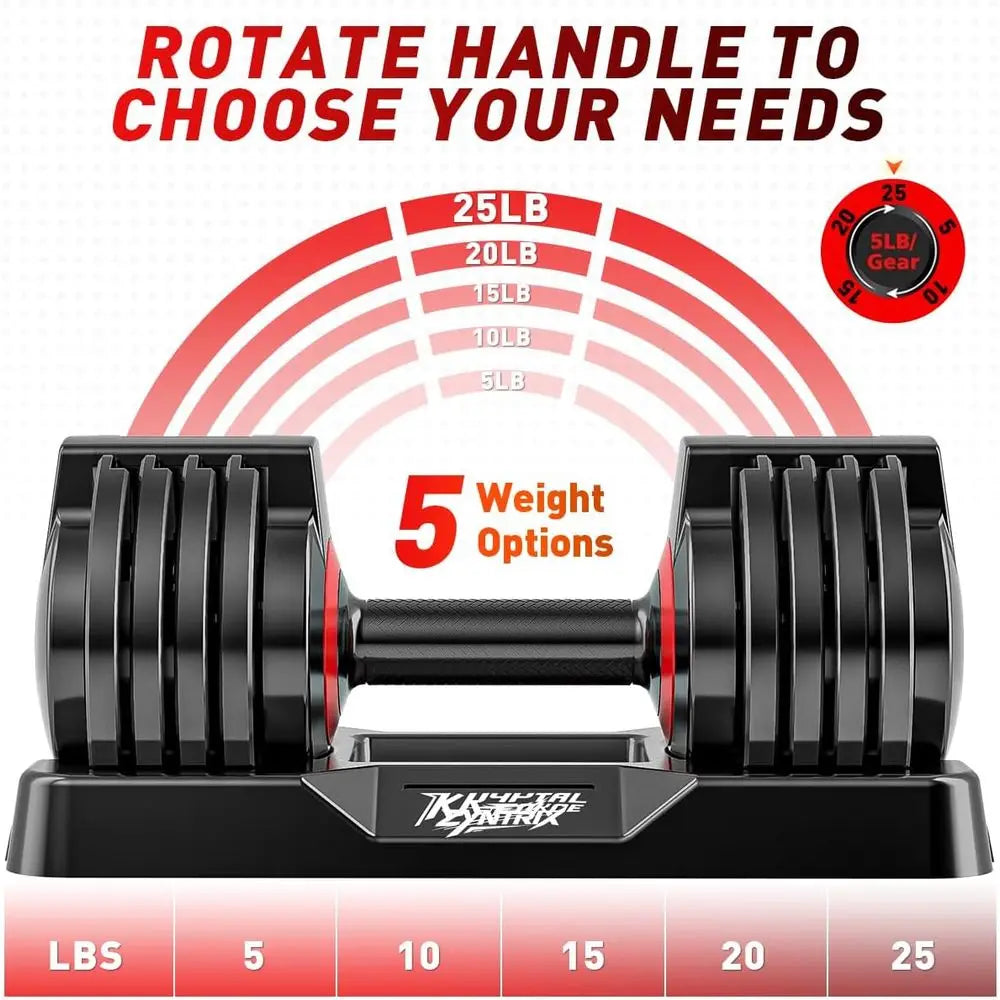 2–110LB Quick-Lock Dumbbell Set