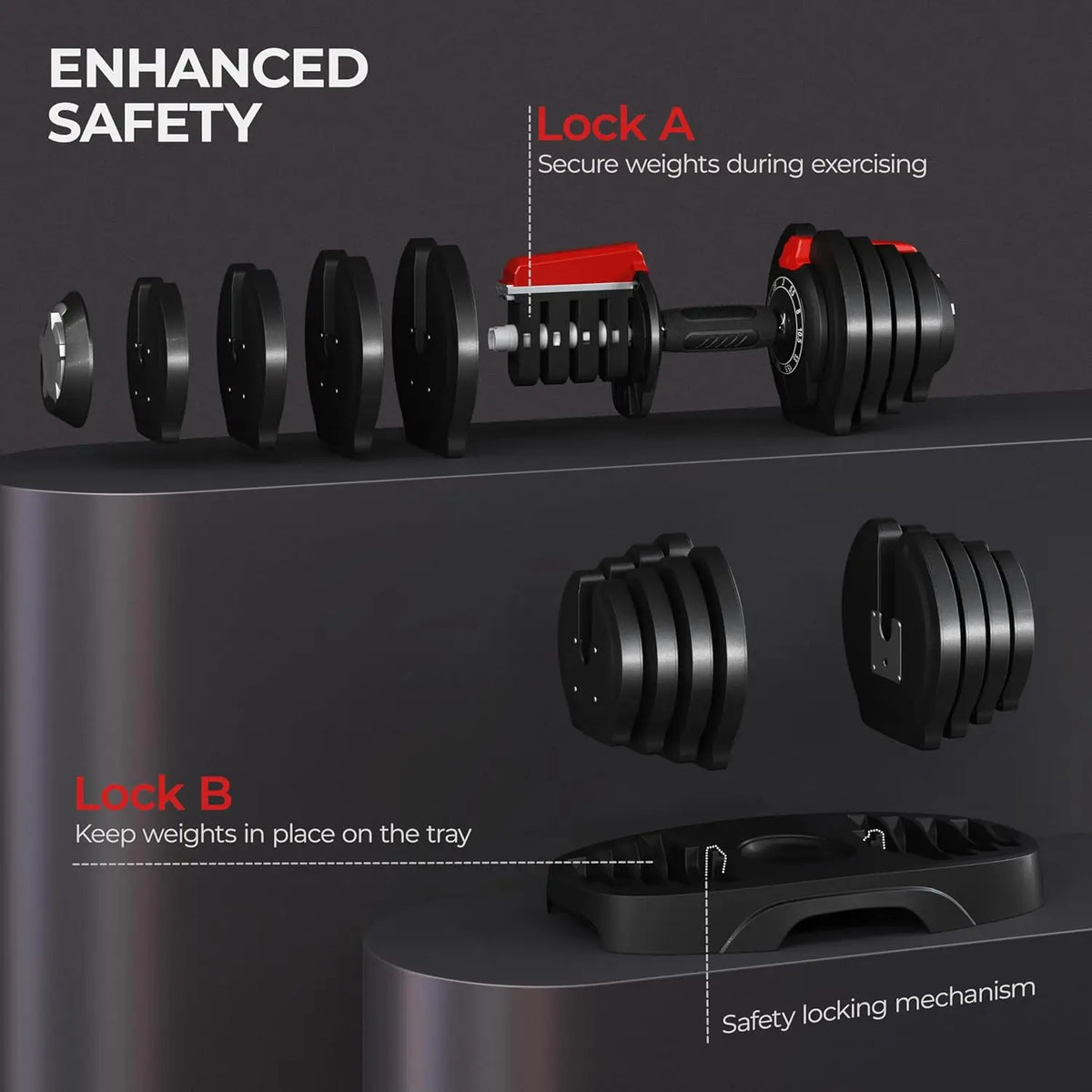 Adjustable Dumbbell Set 28 LBS