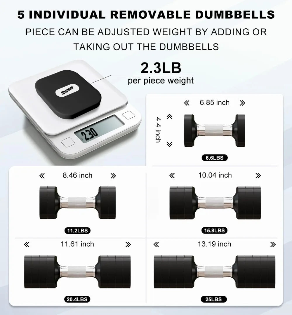 15LB-50LB Adjustable Dumbbell Set