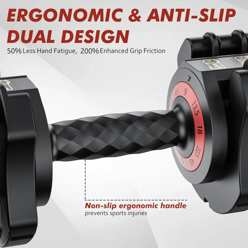 22.5LB Adjustable Dumbbell Set