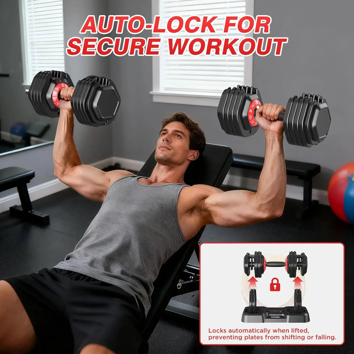 Adjustable Dumbbells Set of 2