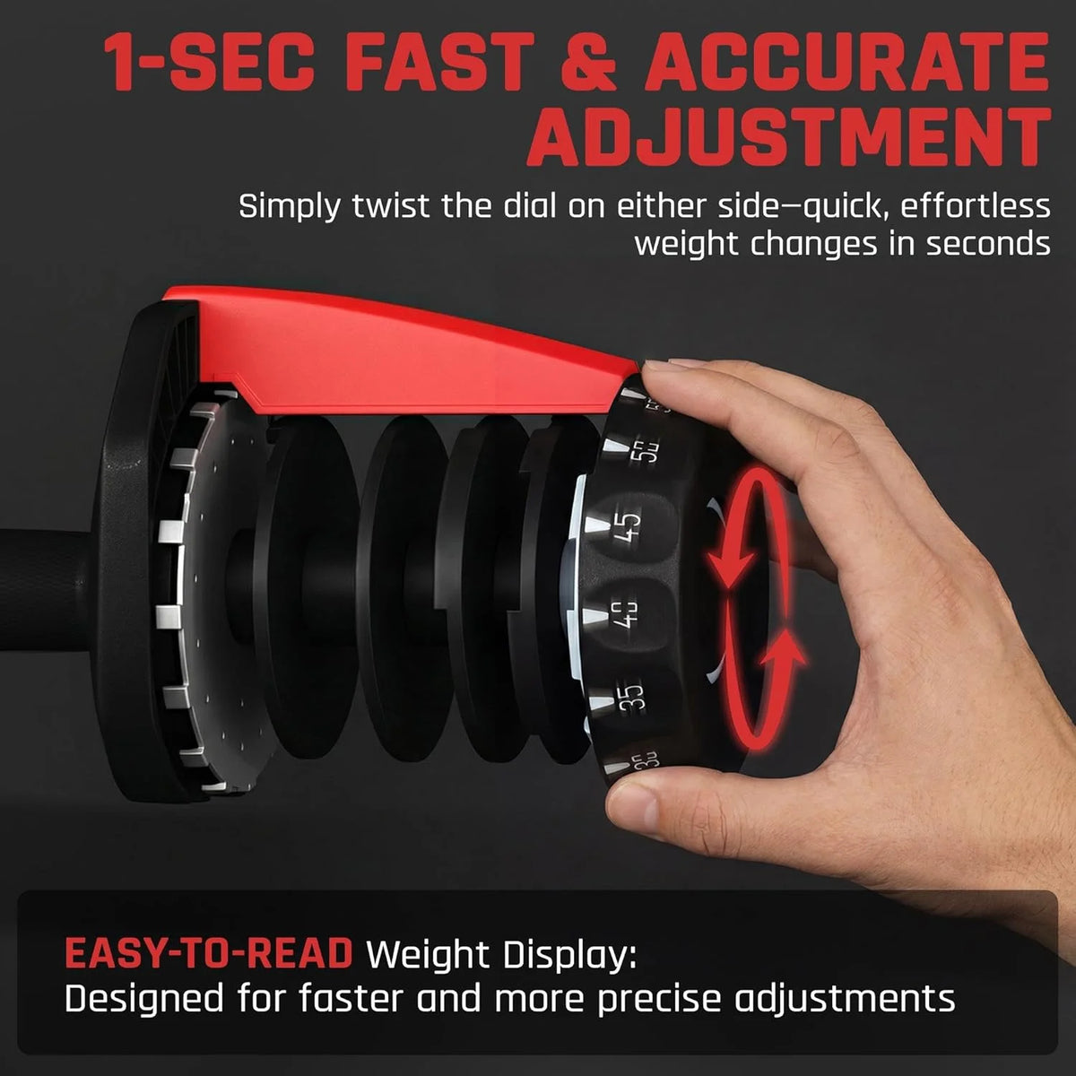 15-in-1 Quick-Lock Dumbbells