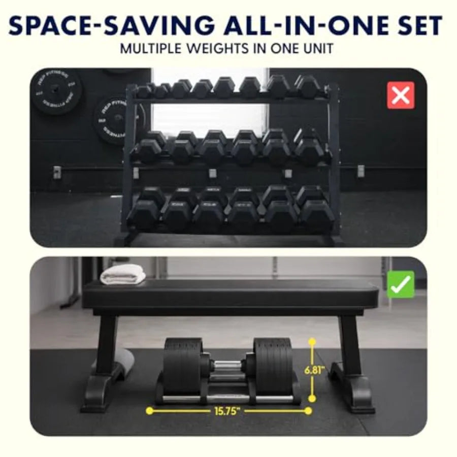 Quick Change Adjustable Dumbbells