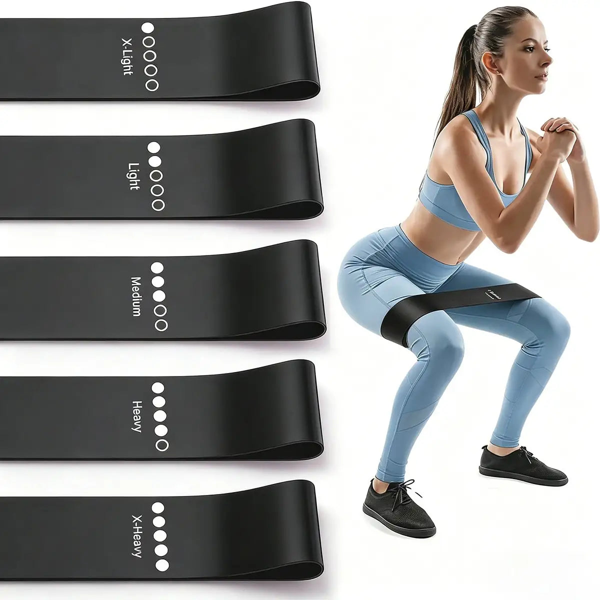 5pcs Resistance Bands Set
