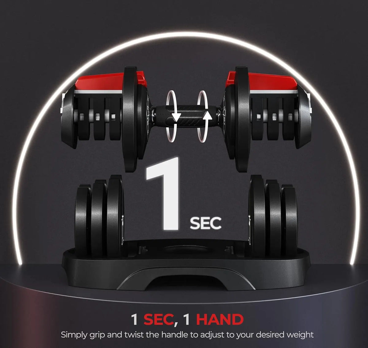 Adjustable Dumbbell Set 28 LBS