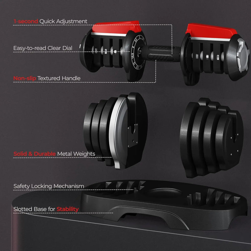 Adjustable Dumbbell Set 28 LBS