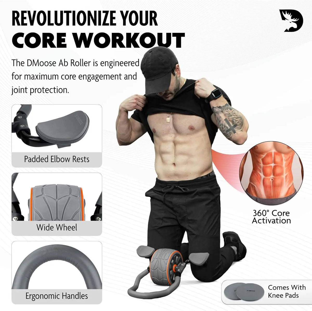 Elbow Support Ab Roller